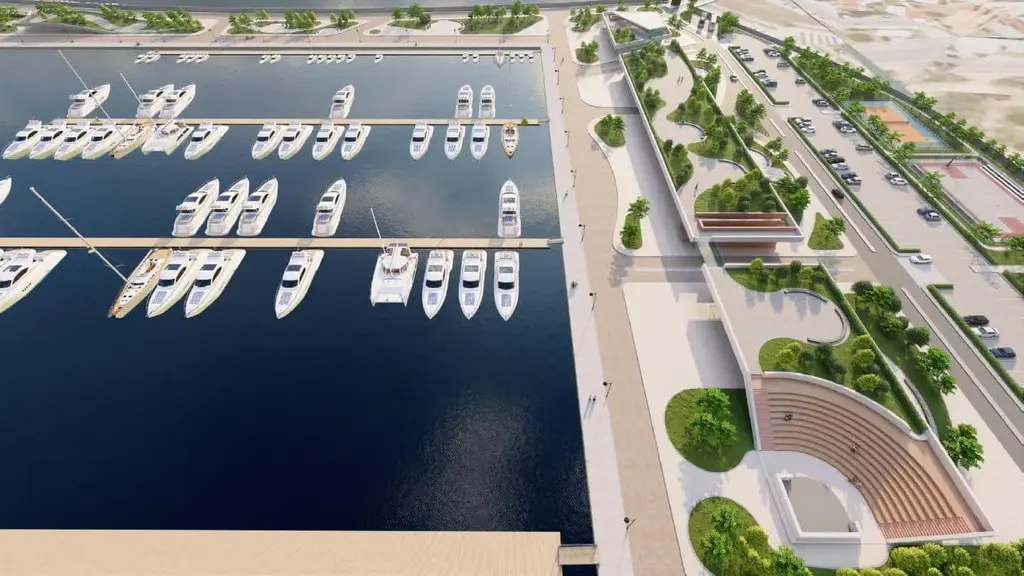 featuristic mockup of new nafplio marine